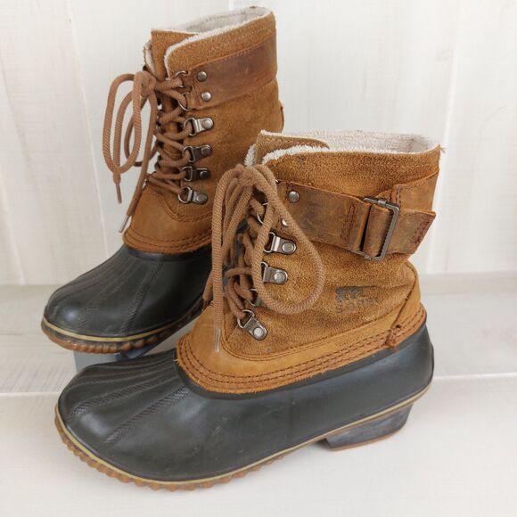 Sorel Shoes - Sorel Fancy Lace II Womens Size 8 Waterproof Winter Lined Duck Boots NL2125-286